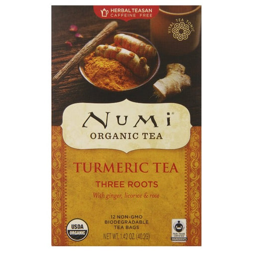 Numi Tea Three Roots,Ginger,Licrc,Rose (6x12 BAG)