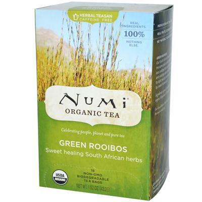 Numi Tea Green Roobios Herbal Tea (6x18 Bag)