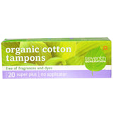 Seventh Generation Super Tampon No Applicator (12x20 CT)