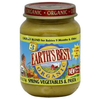 Earth's Best Baby Foods Baby Spr Veg/Pasta (12x6OZ )
