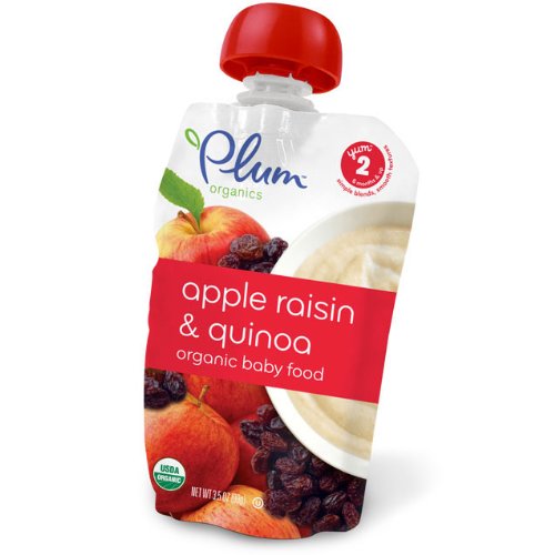Plum Organics Apple Raisin & Quinoa Yoghurt (6x3.5 Oz)