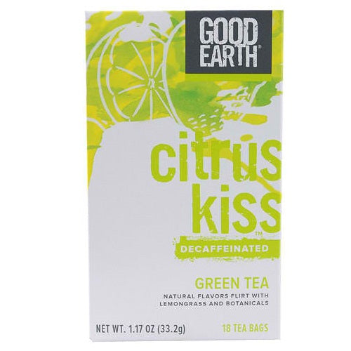 Good Earth Teas Decaf Citrus Kiss with Lemongrass Green Tea (6x18 CT)