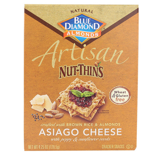 Blue Diamond Asiago Cheese & Seed  Crackers(12x4.25OZ)