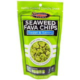 Seapoint Farms Seaweed Fava Chips, Sweet & Savory (12X3.5 OZ)