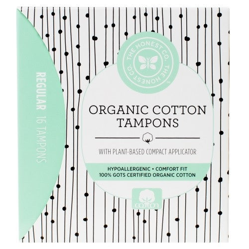 The Honest Company Organic Cotton Tampons Regular (1x16 Ct)