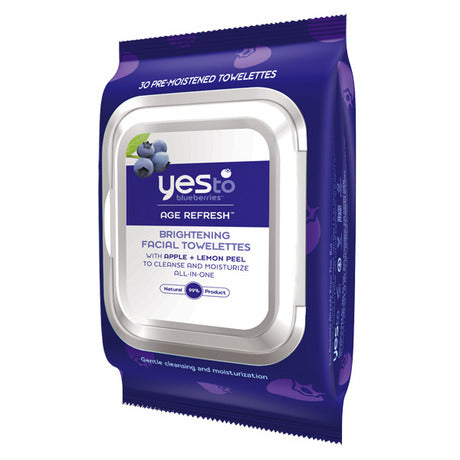 Yes To Blueberries Brightening Facial Towelettes (3x30 Ct)