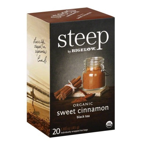 Bigelow Steep Organic Sweet Cinnamon Black Tea (6x20 BAG )