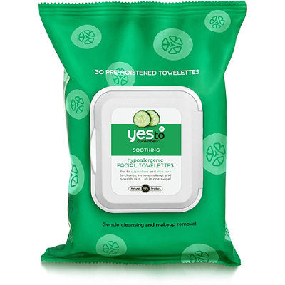 Yes To Cucumbers Facial Towelettes (8x10 Ct)