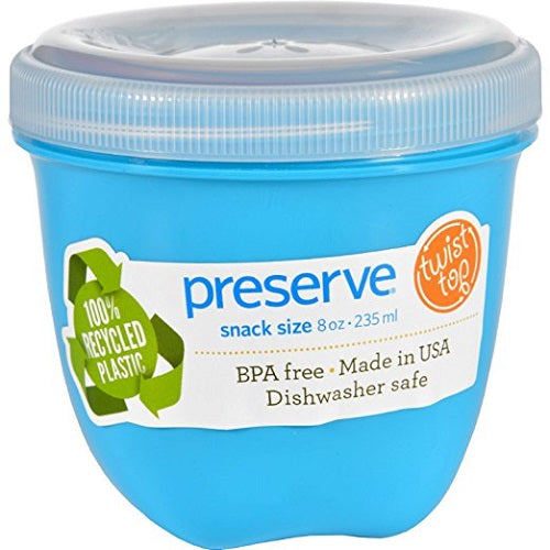Preserve Food Storage Container Aqua 8Oz (12X1 Ct)