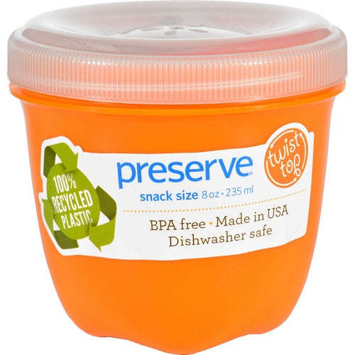 Preserve Food Storage Container Orange 8Oz (12X1 Ct)