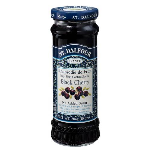 St. Dalfour Black Cherry 100% Fruit Conserve (6x10 Oz)