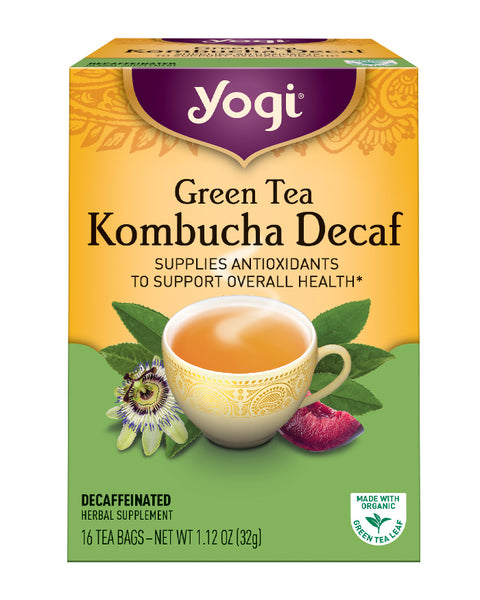 Yogi Green Kombucha Decaf Tea (6x16 Bag)