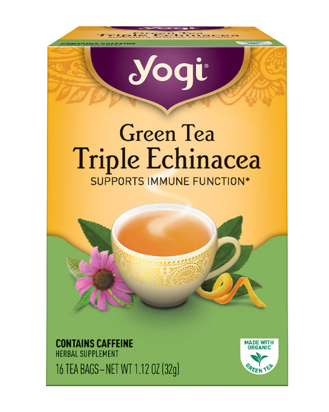 Yogi Green Triple Echinacea Tea (6x16 Bag)