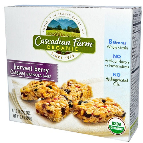 Cascadian Farms Harvest Berry Granola Bar (12x7.4 Oz)