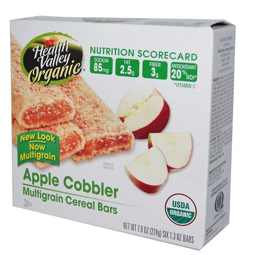 Health Valley Apple Cobbler Cereal Bar (6x7.9 Oz)