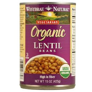 Westbrae Foods Lentil Beans Fat Free (12x15 Oz)