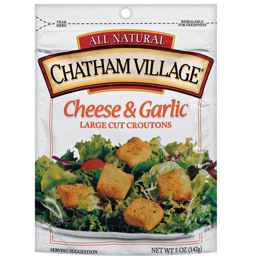 Chatham Village Cheese & Garlic Croutons (12x5 Oz)