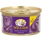 Wellness Canned Turkey Salmon Cat Food (24x5.5 Oz)