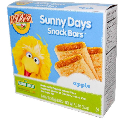 Earth's Best Sesame Street Apple Snack Bar (6x5.3 Oz)