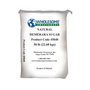 Wholesome Sweeteners Turbinado Demerara Sugar (1x50lb)