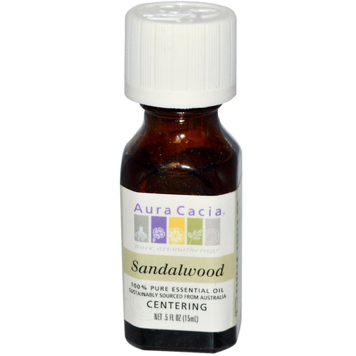 Aura Cacia Sandalwood Essential Oil (1x0.5Oz)