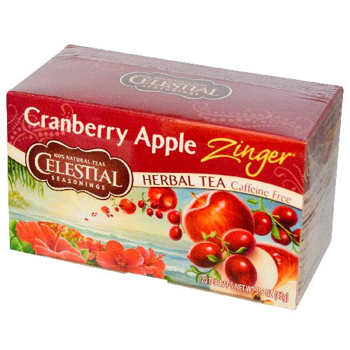 Celestial Seasonings Cranberry Apple Zinger Herb Tea (6x20bag)