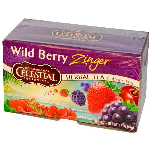 Celestial Seasonings Wild Berry Zinger Herb Tea (6x20bag)