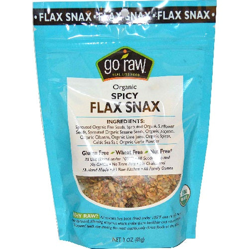 Go Raw Spicy Flaxsnax (12x3 Oz)