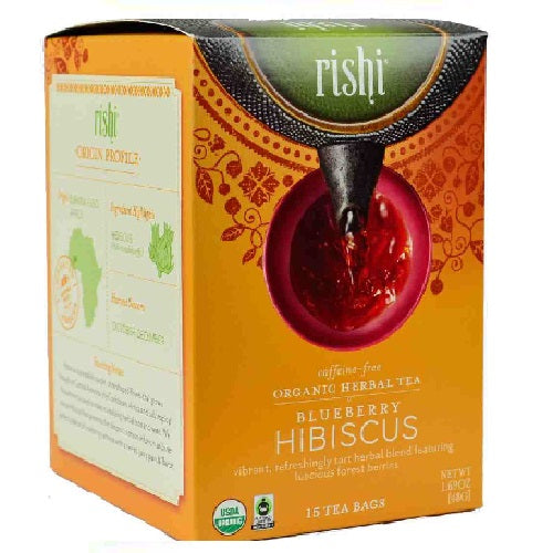 Rishi Tea Blueberry Hibiscus, FT (6x15 BAG)