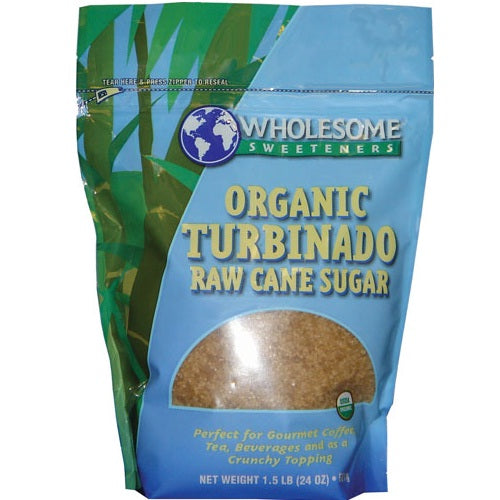 Wholesome Sweeteners Turbinado Demerara Sugar (1x25lb)