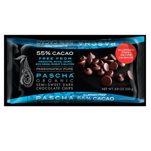 Pascha Choc Chips,SemiSweet,55% Cacao (6x8.8 OZ)