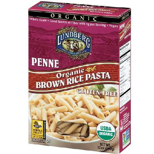 Lundberg Farms Penne Brown Rice Pasta (12x12 Oz)