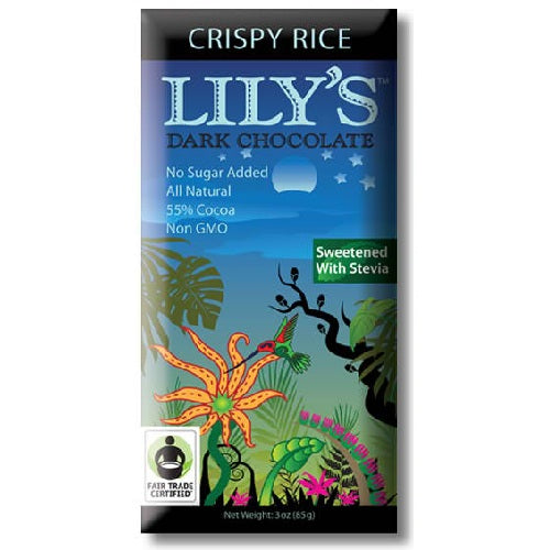 Lily's Crispy Rice Dark Chocolate (12x3 Oz)