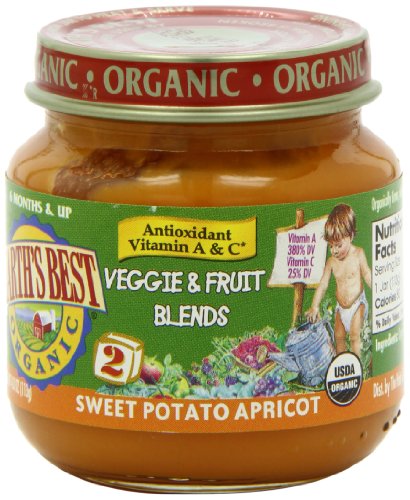 Earth's Best Stage 2 Sweet Potato Apricot (12x4 Oz)