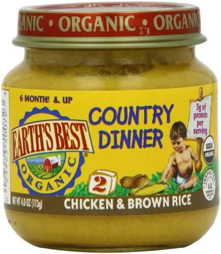 Earth's Best Chicken & Brown Rice Dinner (12x4 Oz)