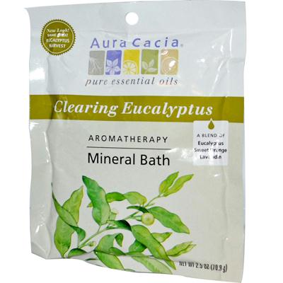 Aura Cacia Eucalyptus Harvest Mineral Bath Salts (6x2.5 Oz)