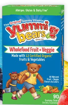 Hero Nutritionals Yummi Bears Whole Food Supplement (1x90 BEARS)