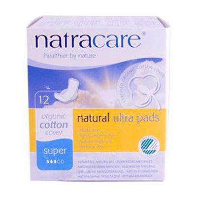 Natracare Super Ultra Pads With Wings (1x12 CT)