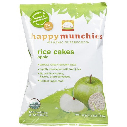 Happy Munchies Apple Rice Cakes (10x1.4 Oz)