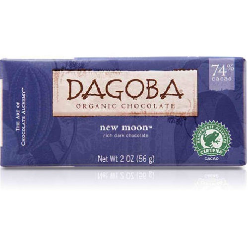 Dagga Chocolate New Moon Dark Chocolate Bar 74% (12x2 Oz)