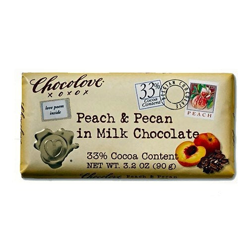 Chocolove Pch/Pcn Milk Chocolate (12x3.1OZ )