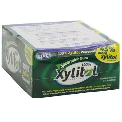 Epic Dental Xylitol Gum Spearmint (12x12 CT)