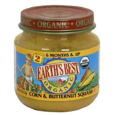 Earth's Best Baby Foods Baby Crn/Bnt Sqsh (12x4OZ )