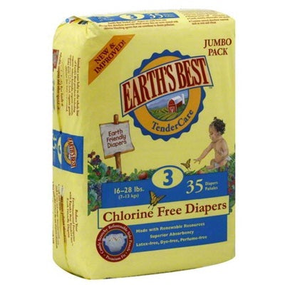 Earth's Best Tendercare Diapers Size 3 (4x35 CT)