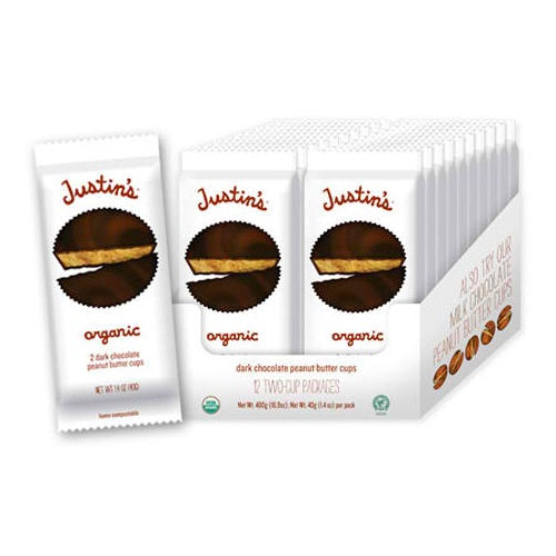 Justin's Dark Choc P/Butter Milk Cups (12x1.4 Oz)