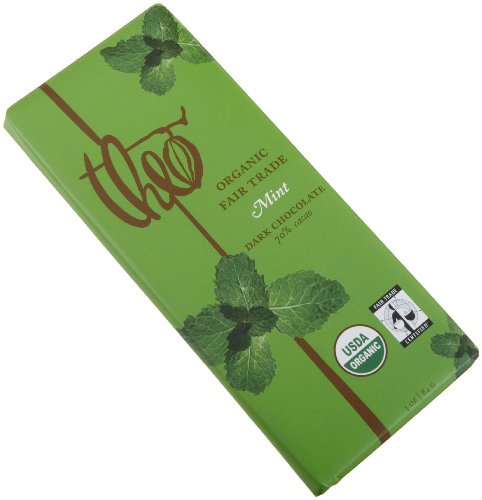 Theo Chocolate Dark Chocolate Mint Bar (12x3Oz)