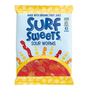 Surf Sweets Sour Worms (12x2.75 Oz)