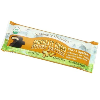 Heavenly Organics Chocolate Ginger Honey Patty (16x1.2OZ )