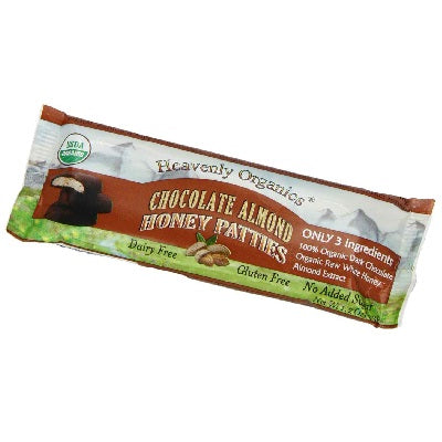 Heavenly Organics Chocolate Almond Honey Patty (16x1.2OZ )