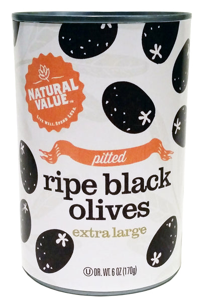 Natural Value Extra Lg Black Olives (24x6OZ )